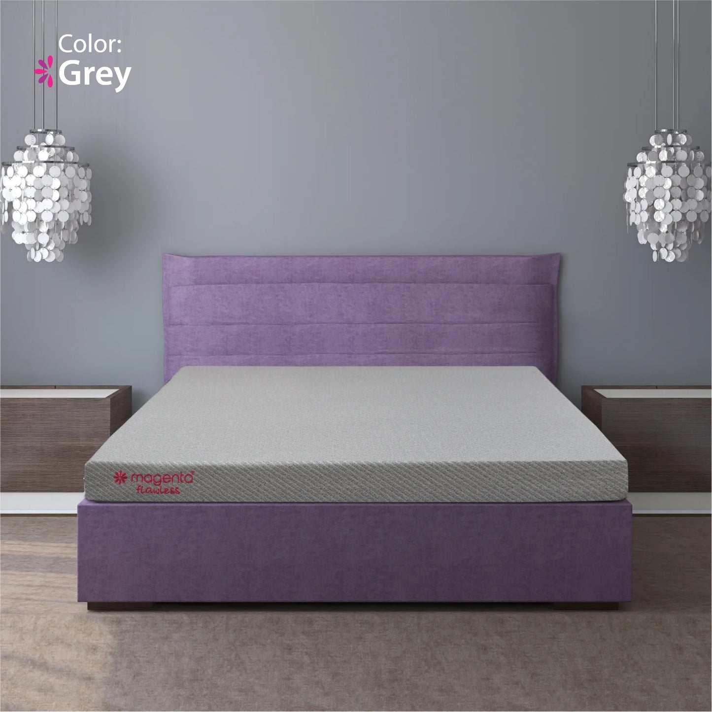Magenta Flawless 6” - 5" HR + 1" Memory foam