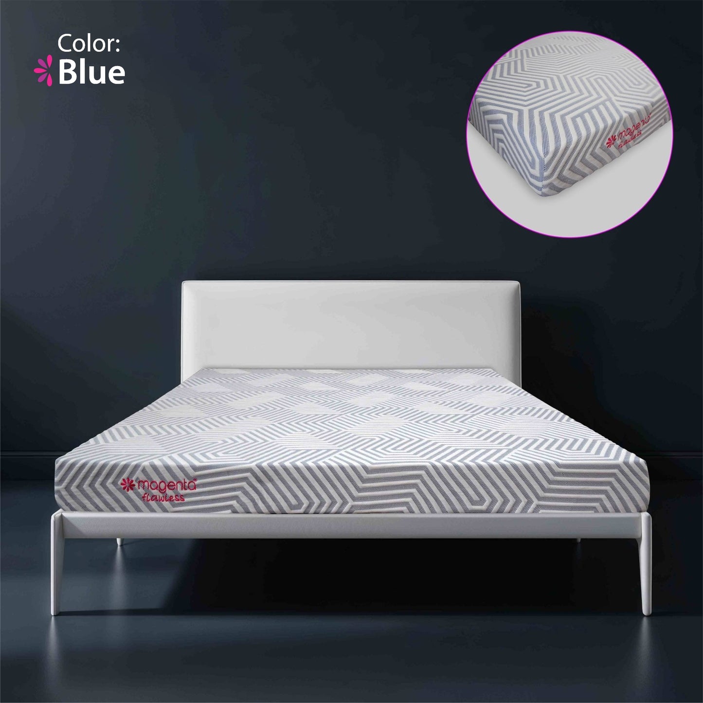 Magenta Flawless 6” - 5" HR + 1" Memory foam