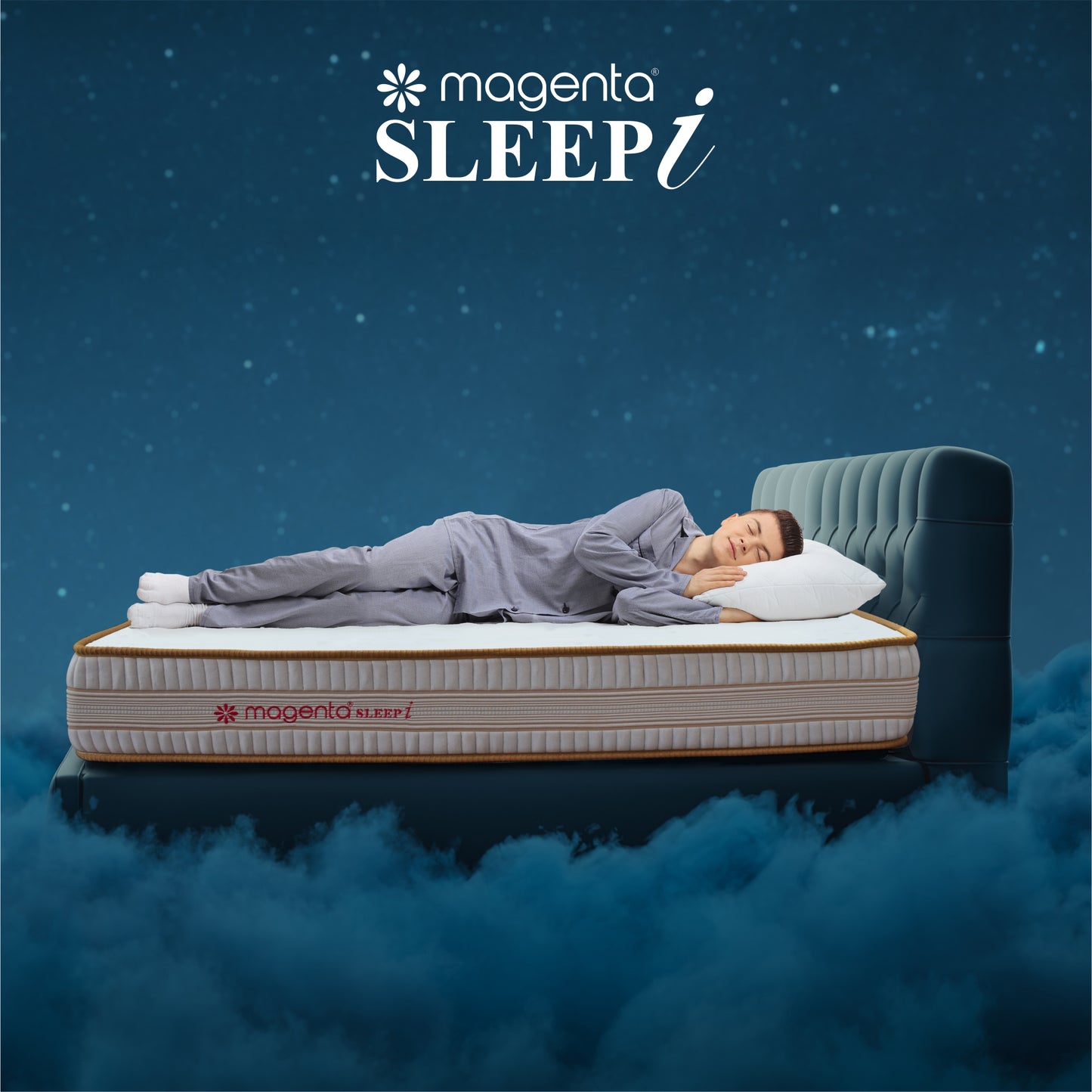 Magenta Sleep i 8” - Pocket Spring + Memory Foam  Hybrid Quilt